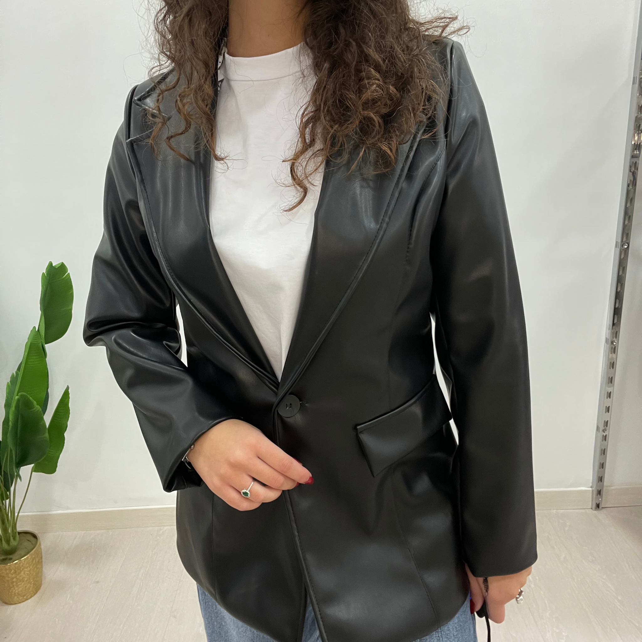 BLAZER IN PELLE