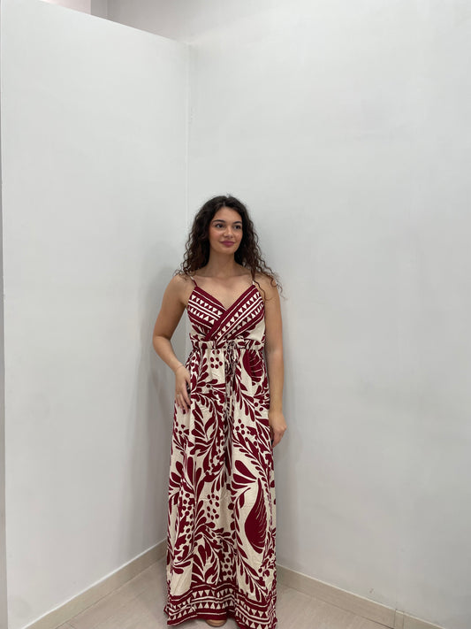VESTITO TROPICALE LUNGO