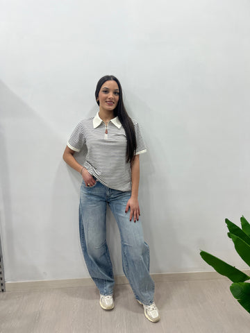 JEANS BALLON CHIARO