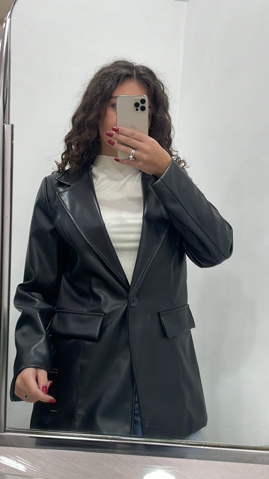 BLAZER IN PELLE
