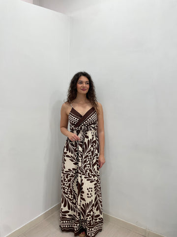 VESTITO TROPICALE LUNGO