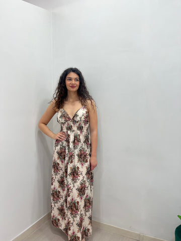 VESTITO FLOREALE LUNGO