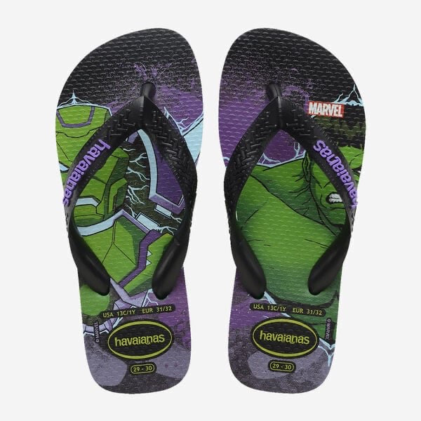 havaianas marvel Hulk/spider man bimbo