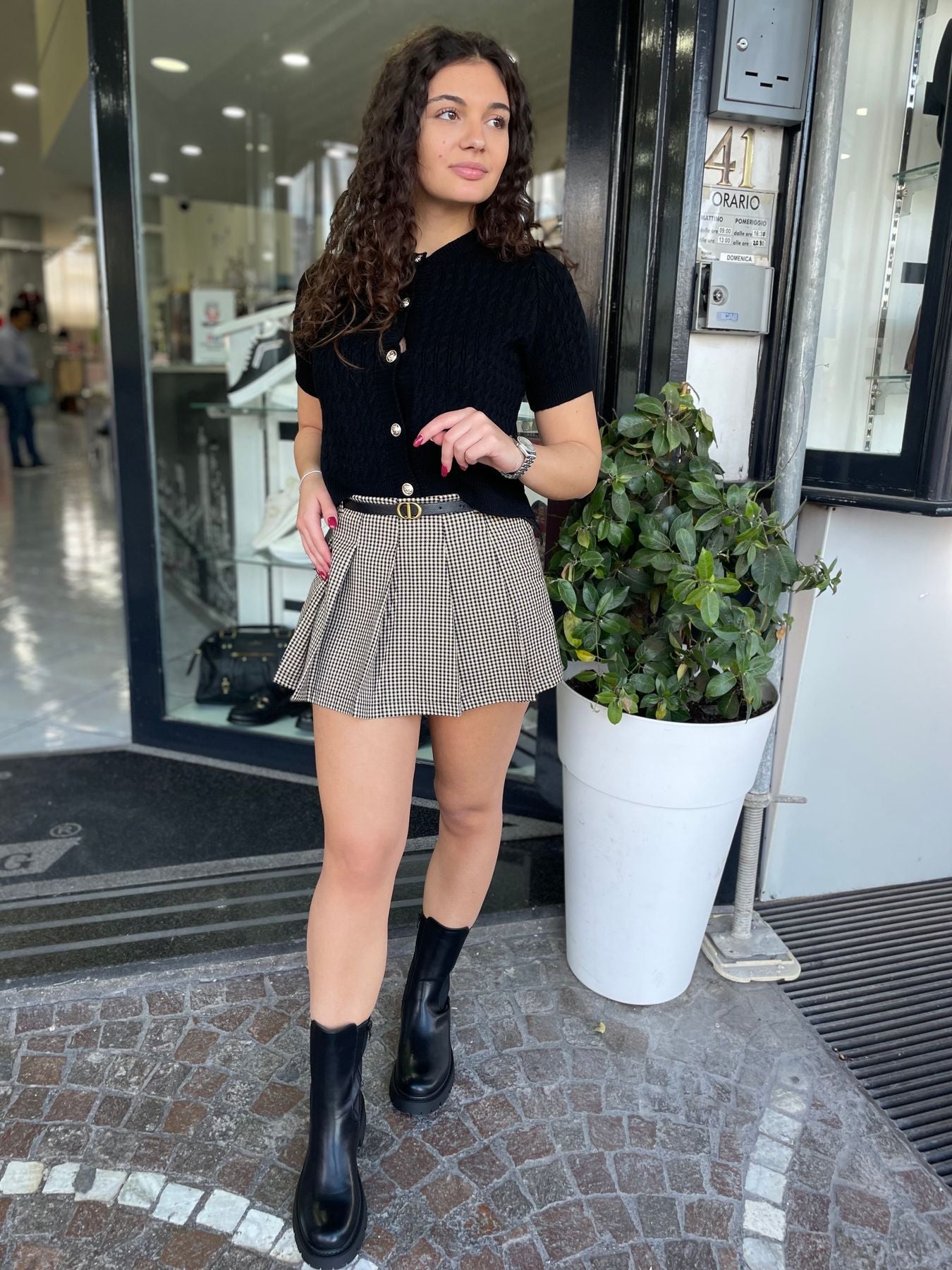 minigonna quadri